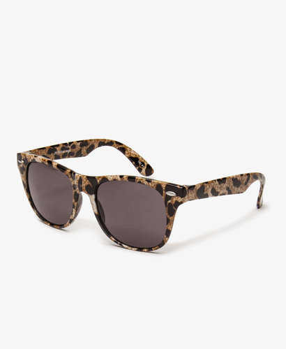FOREVER 21 F8486 Leopard Print Wayfarer Sunglasses