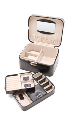 Help Mom tote her baubles while traveling in this sleek Shopbop Jewelry Travel Box ($94).
Help Mom tote her baubles while traveling in this sleek Shopbop Jewelry Travel Box ($94).