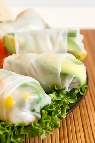 Green Curry Shrimp Rolls
