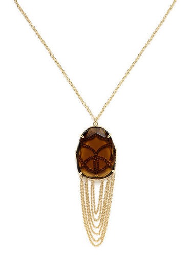 This Kendra Scott Adele Smoky Quartz & Chain Drop Pendant Necklace ($59) is dressy enough to be worn with an LBD but could also easily dress up Mom's t-shirt and denim looks.
This Kendra Scott Adele Smoky Quartz & Chain Drop Pendant Necklace ($59) is dressy enough to be worn with an LBD but could also easily dress up Mom's t-shirt and denim looks.