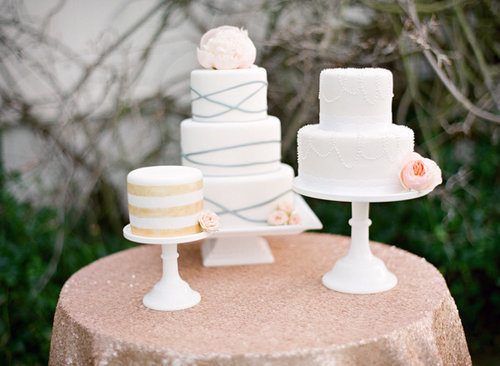 Each of these three cakes features minimalist detail and is stunning in its own right. The stripes, the crisscross lines, the beads — it's hard to pick a favorite.
Photo by Lavender & Twine via Style Me Pretty
Each of these three cakes features minimalist detail and is stunning in its own right. The stripes, the crisscross lines, the beads — it's hard to pick a favorite.
Photo by Lavender & Twine via Style Me Pretty
