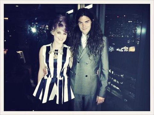 Kelly Osbourne looked chic in stripes with her fiancé, Matthew Mosshart, at an event in Australia.
Source: Twitter user MissKellyO
Kelly Osbourne looked chic in stripes with her fiancé, Matthew Mosshart, at an event in Australia.
Source: Twitter user MissKellyO