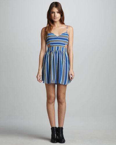 Rory Beca Striped Cutout Dress