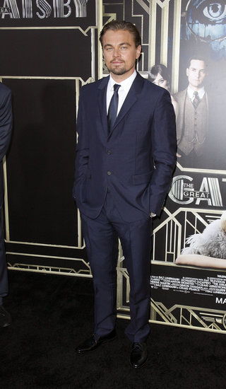 The Great Gatsby star Leonardo DiCaprio looked dapper in a navy blue Prada look.
The Great Gatsby star Leonardo DiCaprio looked dapper in a navy blue Prada look.