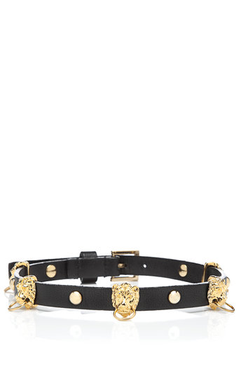 Fenton Fallon Braided Leather Bracelet With Pierced Lion Heads ($150)
Fenton Fallon Braided Leather Bracelet With Pierced Lion Heads ($150)