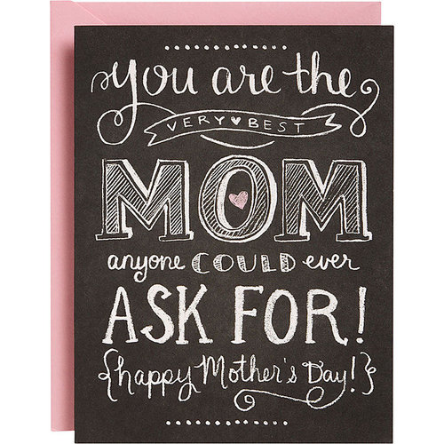 A chic take on the chalkboard trend ($4) — Paper Source's card has a handwritten feel.
A chic take on the chalkboard trend ($4) — Paper Source's card has a handwritten feel.