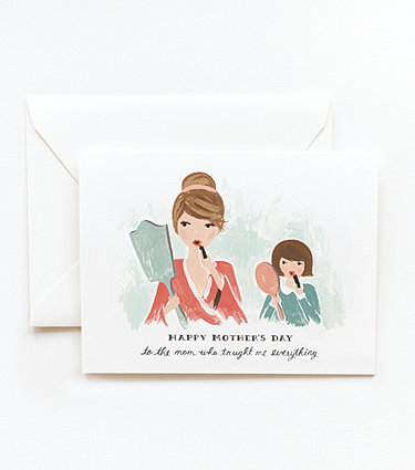 Rifle Paper Co.'s sweetly illustrated mother-daughter card ($5) is sure to make its recipient smile.
Rifle Paper Co.'s sweetly illustrated mother-daughter card ($5) is sure to make its recipient smile.