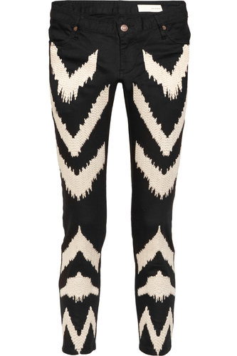 If you're more of a denim girl, opt for a pair with more personality, like these Sass & Bide Full Circle ikat-embellished jeans ($270). All you really need to complete the look is an easy tee and sandals (sombrero optional).
If you're more of a denim girl, opt for a pair with more personality, like these Sass & Bide Full Circle ikat-embellished jeans ($270). All you really need to complete the look is an easy tee and sandals (sombrero optional).
