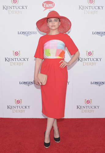Ginnifer Goodwin looked sleek and sophisticated in a bright dress and matching hat for the 2012 festivities.
Ginnifer Goodwin looked sleek and sophisticated in a bright dress and matching hat for the 2012 festivities.