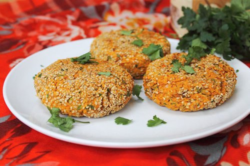 Vegan Sweet Potato Falafel Cakes