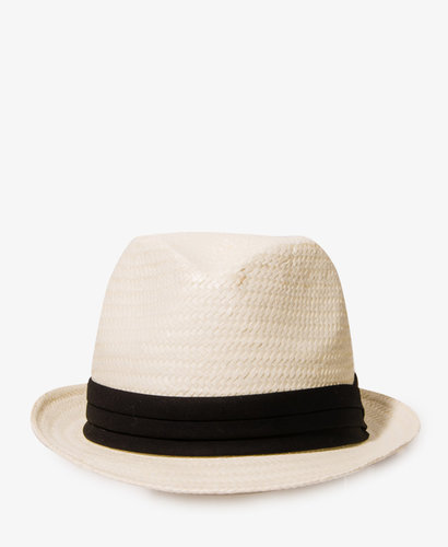 FOREVER 21 Woven Pleated Fedora