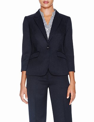 Slim-Lapel One-Button Jacket