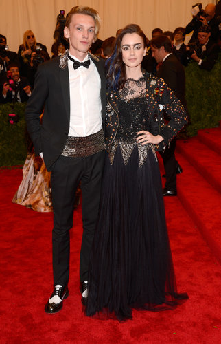 Jamie Campbell Bower and Lily Collins took the theme to heart.
Jamie Campbell Bower and Lily Collins took the theme to heart.