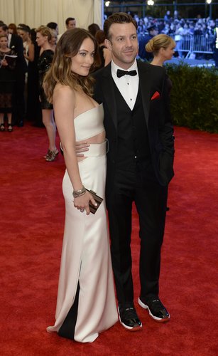 Olivia Wilde and Jason Sudeikis joined up on the carpet.
Olivia Wilde and Jason Sudeikis joined up on the carpet.