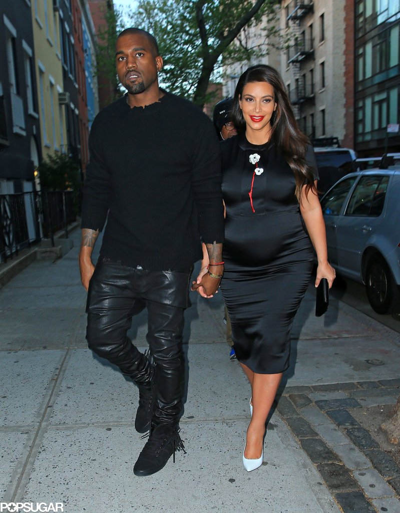 Kim Kardashian and Kanye West grabbed dinner together. Kim Kardashian and Kanye West grabbed dinner together.
