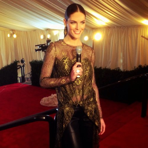 Host Hilary Rhoda rehearsed for the Met Gala live stream in her glittering Wes Gordon ensemble.
Source: Instagram user elitenyc
Host Hilary Rhoda rehearsed for the Met Gala live stream in her glittering Wes Gordon ensemble.
Source: Instagram user elitenyc