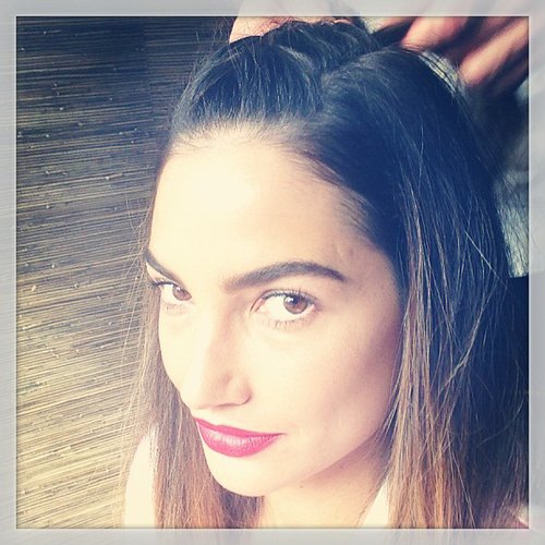 A close-up of Lily Aldridge's hair revealed a french braid cascading down the top of her head.
Source: Instagram user officiallilyaldridge
A close-up of Lily Aldridge's hair revealed a french braid cascading down the top of her head.
Source: Instagram user officiallilyaldridge
