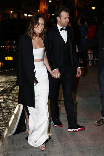 Olivia Wilde and Jason Sudeikis held hands as they arrived at the afterparty.
Olivia Wilde and Jason Sudeikis held hands as they arrived at the afterparty.