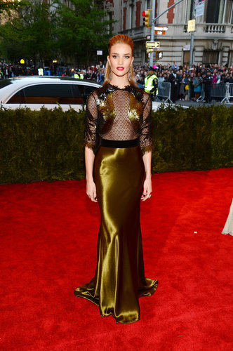 Rosie Huntington-Whiteley at the Met Gala 2013.
Rosie Huntington-Whiteley at the Met Gala 2013.