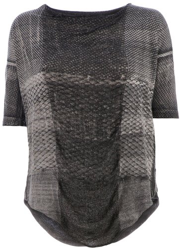 Raquel Allegra snake skin print top