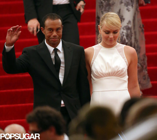 Tiger Woods and Lindsey Vonn left hand in hand.
Tiger Woods and Lindsey Vonn left hand in hand.