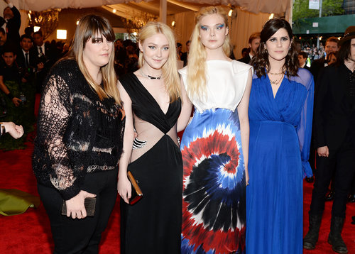 Dakota and Elle Fanning got together with Kate and Laura Mulleavy.
Dakota and Elle Fanning got together with Kate and Laura Mulleavy.