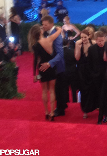 Gisele Bündchen and Tom Brady shared a look of love.
Gisele Bündchen and Tom Brady shared a look of love.