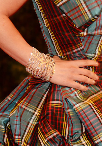 Christina Ricci polished off her plaid Vivienne Westwood gown with Harry Winston jewels.
Christina Ricci polished off her plaid Vivienne Westwood gown with Harry Winston jewels.