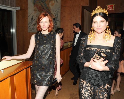 Karen Elson (in Saint Laurent) and Tabitha Simmons.
Source: Neil Rasmus/BFAnyc.com
Karen Elson (in Saint Laurent) and Tabitha Simmons.
Source: Neil Rasmus/BFAnyc.com