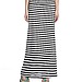 Lily White Striped Maxi Skirt