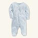 Pearl Blue Solid Coverall