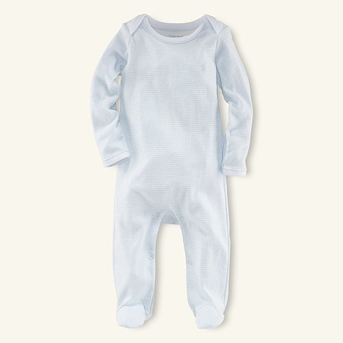 Pearl Blue Stripe Coverall