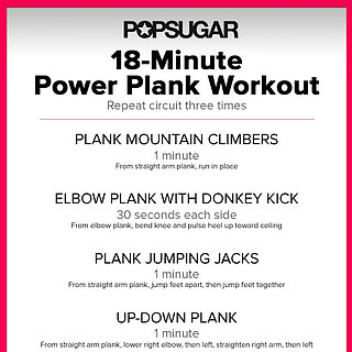 Plank Circuit Workout Poster