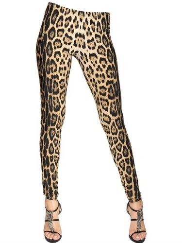 Leopard Printed Lycra Leggings