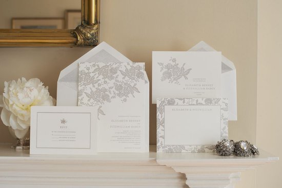 One of our favorites, this hydrangea lace set (prices vary) is a classic option that is neither standard nor over the top.
One of our favorites, this hydrangea lace set (prices vary) is a classic option that is neither standard nor over the top.