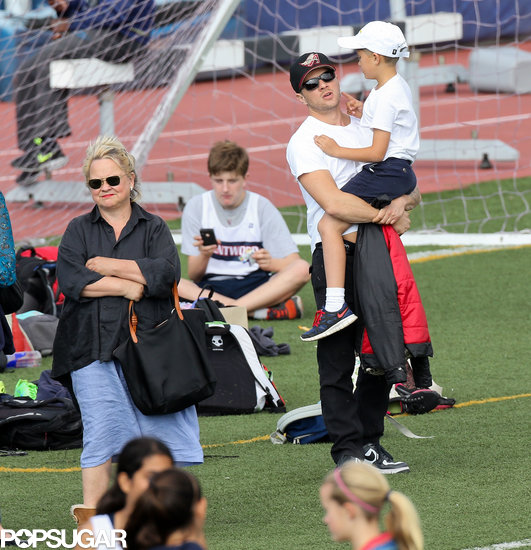 Ryan Phillippe carried his son, Deacon, at a track meet in LA.
Ryan Phillippe carried his son, Deacon, at a track meet in LA.
