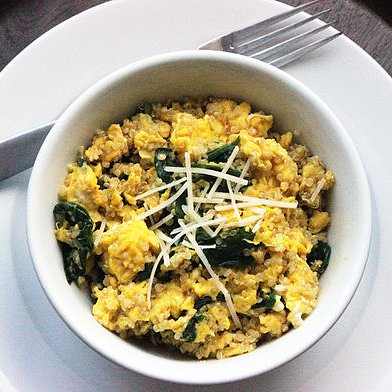 Quinoa and Egg Scramble With Spinach Quinoa and Egg Scramble With Spinach