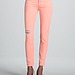 7 For All Mankind Distressed Cigarette Jeans, Coral