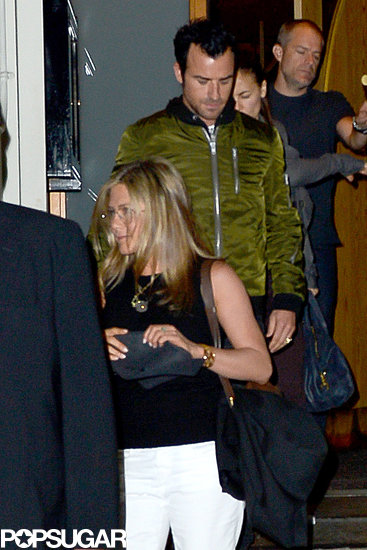 Jennifer Aniston wore her new glasses to dinner.
Jennifer Aniston wore her new glasses to dinner.