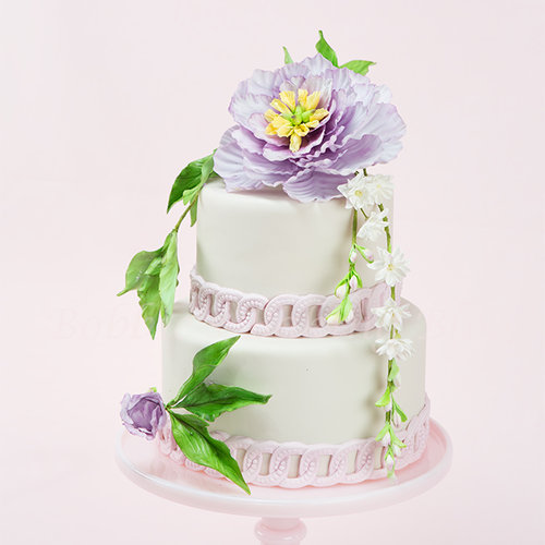 Purple Perfection Peony Cake