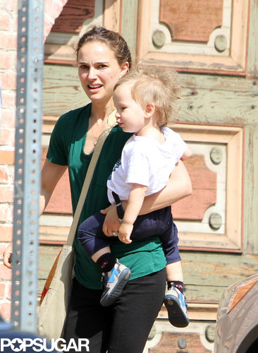 Natalie Portman ran errands with her son, Aleph, in LA.
Natalie Portman ran errands with her son, Aleph, in LA.