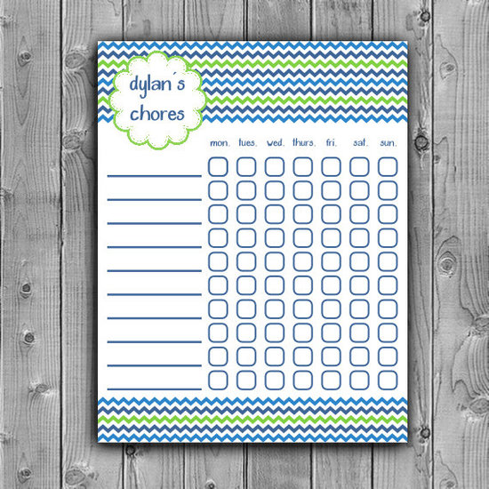 Chevron Chore Chart Chevron Chore Chart