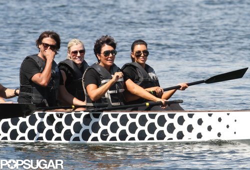 Kim Kardashian went rowing with her parents, Bruce and Kris Jenner, in Miami in September 2012.
Kim Kardashian went rowing with her parents, Bruce and Kris Jenner, in Miami in September 2012.