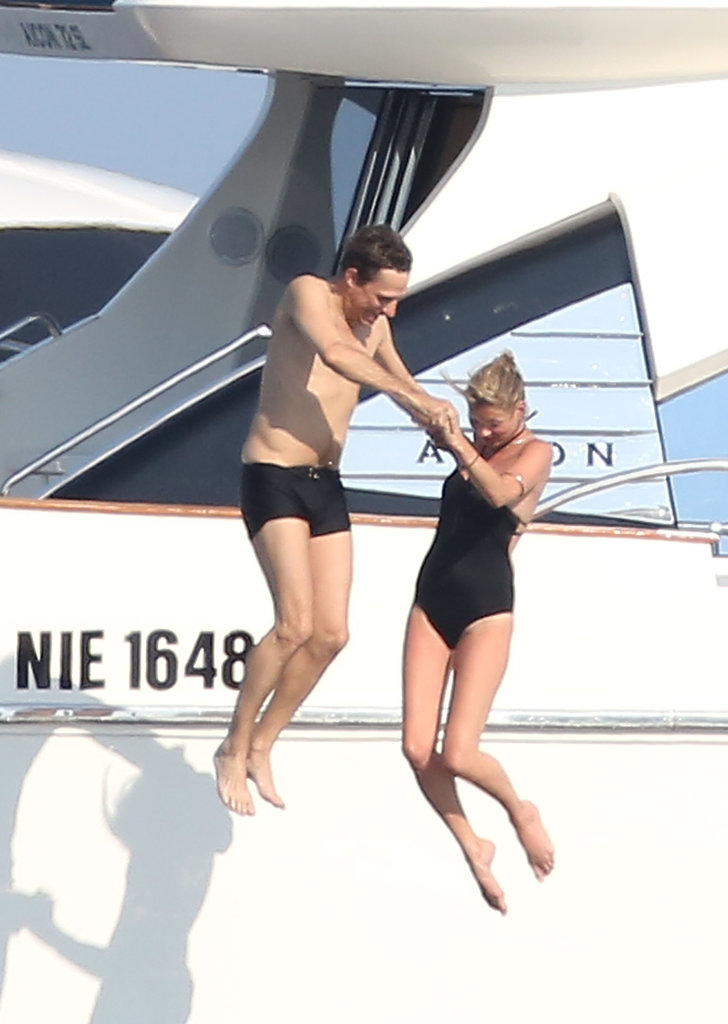Kate Moss and Jamie Hince jumped off a yacht together during a St. Tropez vacation in July 2012.
Kate Moss and Jamie Hince jumped off a yacht together during a St. Tropez vacation in July 2012.