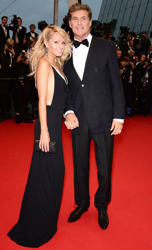David Hasselhoff held hands with Hayley Roberts on the red carpet.
David Hasselhoff held hands with Hayley Roberts on the red carpet.