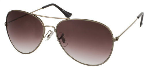 ASOS Gunmetal Aviator Sunglasses