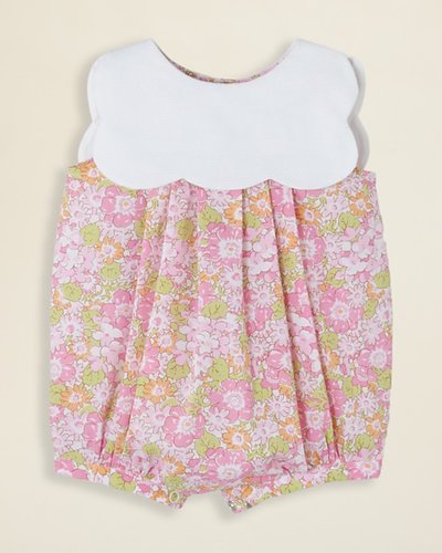 Jacadi's Les Aquarelles de Bagatelle romper ($96) features a scalloped bib and makes the sweetest special-occasion outfit.
Jacadi's Les Aquarelles de Bagatelle romper ($96) features a scalloped bib and makes the sweetest special-occasion outfit.
