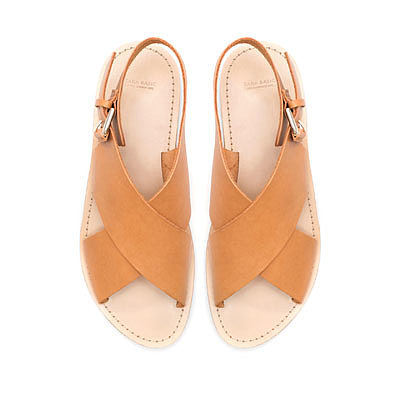 Image 1 of FLAT CROSSOVER SANDALS from Zara