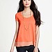Double Layer Cap Sleeve Top