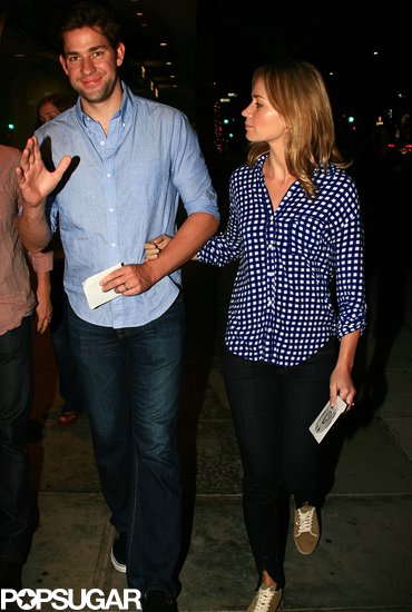 John Krasinski and his wife, Emily Blunt, attended a screening of the finale of The Office.
John Krasinski and his wife, Emily Blunt, attended a screening of the finale of The Office.
